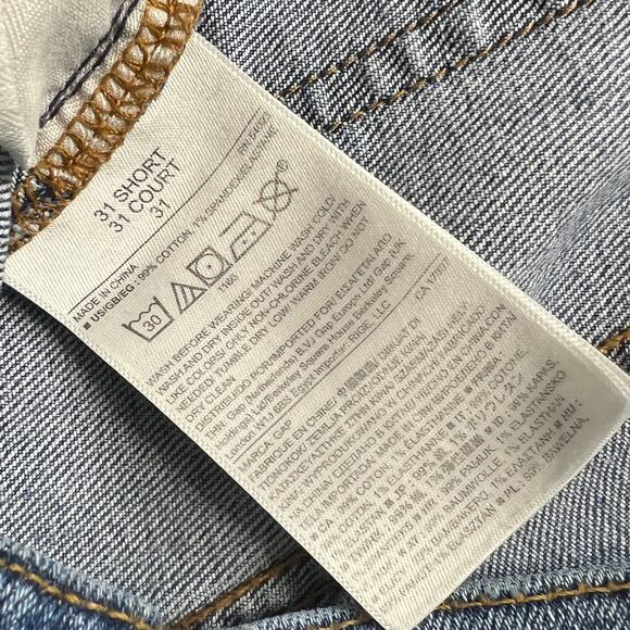 Gap Authentic True Skinny Jeans Distressed Denim Size 31 Short - Picture 4 of 10